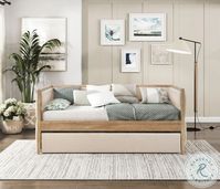 Roseburg Beige Daybed With Trundle From Homelegance | Coleman Furniture