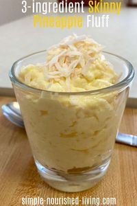 3-ingredient skinny pineapple fluff - just 96 calories, WW Friendly