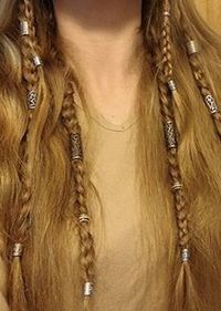 beaded viking braids <3