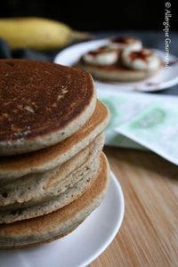 Fluffy pancakes { sans gluten, sans lait, sans œufs } - Allergique Gourmand