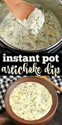 This cheesy, creamy Instant Pot Spinach Artichoke Dip is served warm and ready in MINUTES. It’s the perfect crowd pleasing appetizer, and it’s so easy to make too.