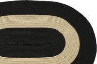 Chesapeake Bay - Black - Braided Rug