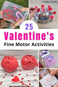 25 Easy Valentine's Day Fine Motor Activities for Kids - Taming Little Monsters