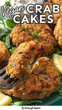 Made with tender heart of palm and a delicious spice blend, this vegan crab cake recipe will have you feeling like you’re sitting ocean-side smelling the sea air. And thanks to the air fryer, they have a super crispy exterior but a soft, moist, and flaky filling.