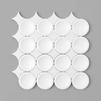 Thomas Avenue Ceramics Contour 12"X12" Ceramic Circular Mosaic Wall and Backsplash Tile & Reviews | Wayfair