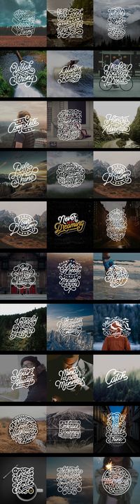 Hand Lettering Quotes v.1 on Behance