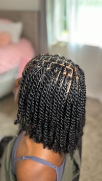 @hair.glowww | Two strand juicy twists all done with client’s natural hair 💗💗 #hairglowww #twists #twostrandtwists #juicytwists #naturalhairstyles... | Instagram