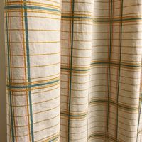 Modern Vintage Mustard Teal Baby Pink Check Plaid Curtains - Etsy