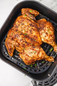 Air Fryer Spatchcock Chicken - cravingsmallbites.com