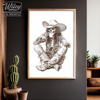 Elevate your space with our southwest-inspired "skeleton cowgirl sipping coffee" art print - a bold and vintage style addition to your southwest or western decor! This versatile piece is perfect for the western living room, bedroom, kids room, or little girls room, seamlessly complementing a ranch home, farmhouse, cabin, lodge, dorm room, apartment, or eclectic gallery wall. It also makes for an ideal housewarming gift for those embracing a hint of the southwest in their home or commercial space