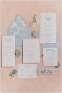 Classic Coastal Wedding Invitation suite for Crane Cottage Spring wedding. #springwedding #coastalwedding