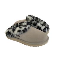 UGG CLUGGETTE LEOPARD GOAT SHEARLING MOCASSIN SLIPPERS US 11 / EU 42 / UK 9  | eBay