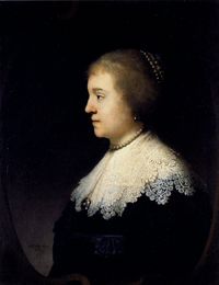 1632 Princess Amalia van Solms by Rembrandt van Rijn (Musee Jacquemart-Andre - Paris, France). From Wikimedia.