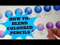 How to blend coloured pencils