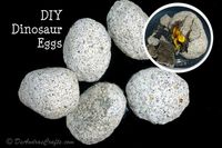 DIY Dinosaur Eggs - Coffee grounds, flour, sand, salt & water. So fun for the kids to open!