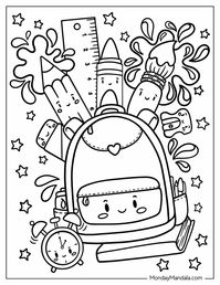 20 Back To School Coloring Pages (Free Printables)