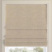 Featuring a subtle linen-like textured fabric, Sun Zero Pryer Textured 100% Blackout Cordless Roman Shades add sophisticated style and function to windows in any room for your home. Sun Zero Total Blackout technology is laboratory tested to block out 100% of light, reduce outside noise by up to 50%, and decrease energy lost through your windows by up to 45%. Comfort is optimized with thermal properties that help keep summer heat and winter chill out of your home. Best for Kids Certified cordless