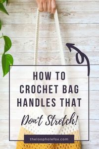 Non-Stretchy Crochet Strap | Crochet a Bag Handle that Won't Stretch!