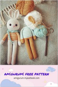 Amigurumi Cute Bunny Free Crochet Pattern - Amigurumi Free Patterns