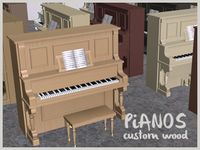 Mod The Sims - Piano in 16 Custom Woods