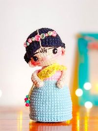 Crochet Doll Frida Amigurumi Free Pattern