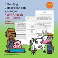 These engaging reading comprehension passages for grades 1-2 can be used in your class to help your students with reading comprehension skills as well as with test taking skills.Please take a preview peek!  Included:5 engaging passages with 4 multiple choice questions and 2 written responses.