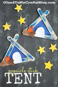 Popsicle Stick Tent - Kid Craft