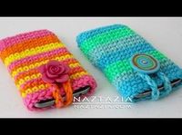 DIY Tutorial - How to Crochet Easy Mobile Cell Phone Pouch Case Cover Holder for iPhone iPod Samsung - YouTube