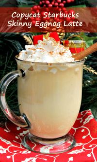 During the holidays, I look forward to the eggnog latte from Starbucks. Now I can make it at home with my Copycat Starbucks Skinny Eggnog Latte recipe. #SummerRefreshments