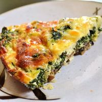 Oven Baked Spinach and Mushroom Tart | Magic Skillet