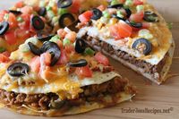 Mexican Pizza (way healthier than Taco Bell)