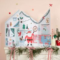 Kids will love to peek inside Santa's fold-out cabin, to reveal stickers to add to the seek and find interior of his home. You'll see his crackling fire, what he is baking and help him decorate his tree. This is the perfect playful festive activity for the run up to Christmas, and a great gift. It's also a wonderful opportunity for all the family to create magical stories about what Santa is doing in the build up to the big day. Fold out sticker advent calendar 24 Stickers hidden behind 24 windows Packaged in a beautiful printed envelope, ideal to give as a gift The set also comes with a large envelope, should you want to post the calendar to a special someone (or you can use it instead of gift wrap) Suitable for ages 3+ Made from FSC mix paper Pack dimensions: 16.125 x 17.375 x 0.25 inche