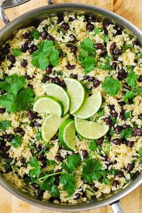 Cilantro-Lime Black Bean Rice