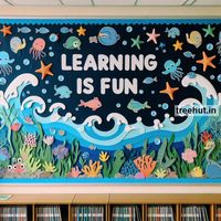 Ocean Bulletin Board Ideas, Sea Life Bulletin Board, Summer Bulletin Board Ideas