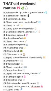 #thatgirlweekendroutune#thatgirlfeed#aesthetic #routine my perfect routine