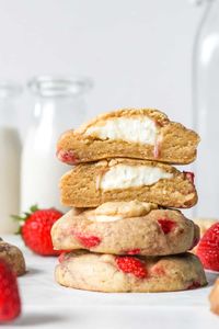 Strawberry Cheesecake Cookies - Organically Addison