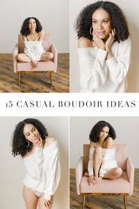 A simple sweater can be the next sexiest outfit at your next boudoir session. See 15+ boudoir posing ideas!