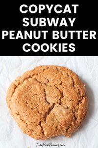 I'm not sure why but Subway just has the best cookies. If you miss their peanut butter cookies, be sure to check out this easy copycat recipe. These Copycat Subway Peanut Butter Cookies have crisp edges and chewy middles. They are so good!