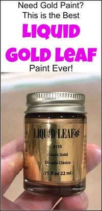 Looking for the best liquid gold leaf? Look no more. This liquid leaf is easy to use and creates a gold metallic luster to your project for an elegant touch. See how to apply gold leaf with a short video and find where to buy gold leaf paint. #liquidgoldpaint #goldleafpaint #liquidleaf #liquidgoldleafpaint #paintedfurniture #paintedmirror #ornatemirror #goldmirror #goldleafpaintedmirror