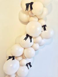 Black & Cream Bow Balloon Garland Shes Tying the Knot Bridal Shower Coquette Baby Shower Black Bow Decoration Bow Trend Birthday Party - Etsy