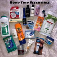 All travel size essentials are $1-$2 each at my local Walmart | Road Trip Essentials | Travel Size Road Trip Necessities | Family Vacation