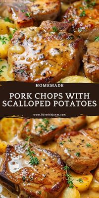 One of my mom's go-to recipes was Pork Chops with Scalloped Potatoes. The aroma of tender pork chops and creamy, cheesy potatoes would fill the house, making our mouths water in anticipation.