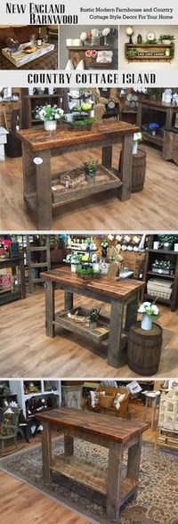 This Farmhouse Kitchen Island is adorable.Very Rustic and Primitive!!!