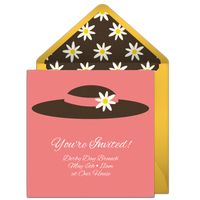 This free invitation design, called "Daffodil Hat," is just perfect for a spring or summer party. Personalize and send online to party guests for free.