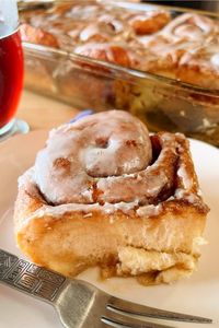 fork-plate-frozen-cinnamon-roll