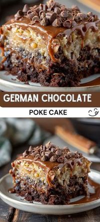 German Chocolate Poke Cake Recipe