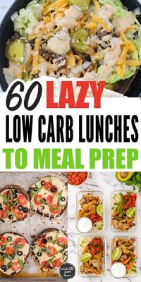 The best easy low carb high protein recipes for the week! These are great keto ideas for lunches.