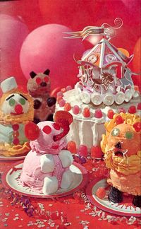 Circus ice cream cakes    Carnation Milk booklet for teens, 1967