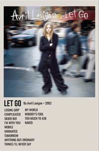 minimal polaroid album poster for let go by avril lavigne