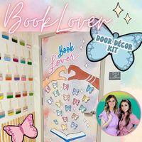 Book Lover Taylor Swift Door Decor EDITABLE | Butterfly Reading Bulletin Board